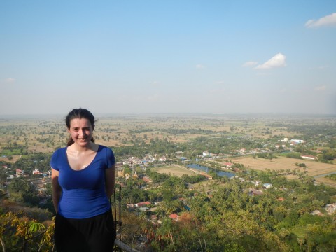 Uitzicht vanaf Phnom Sampanh