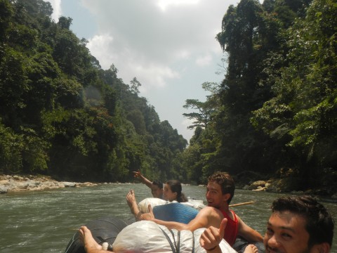 Terug raften naar Bukit Lawang