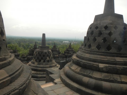 Stupa's op Borobudur